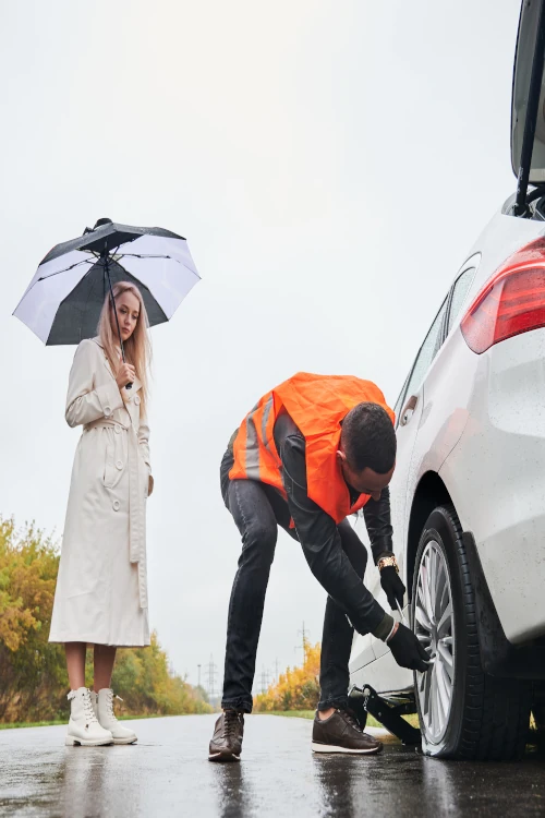 Grenier's flat tire change and roadside tire repair in Vermont
