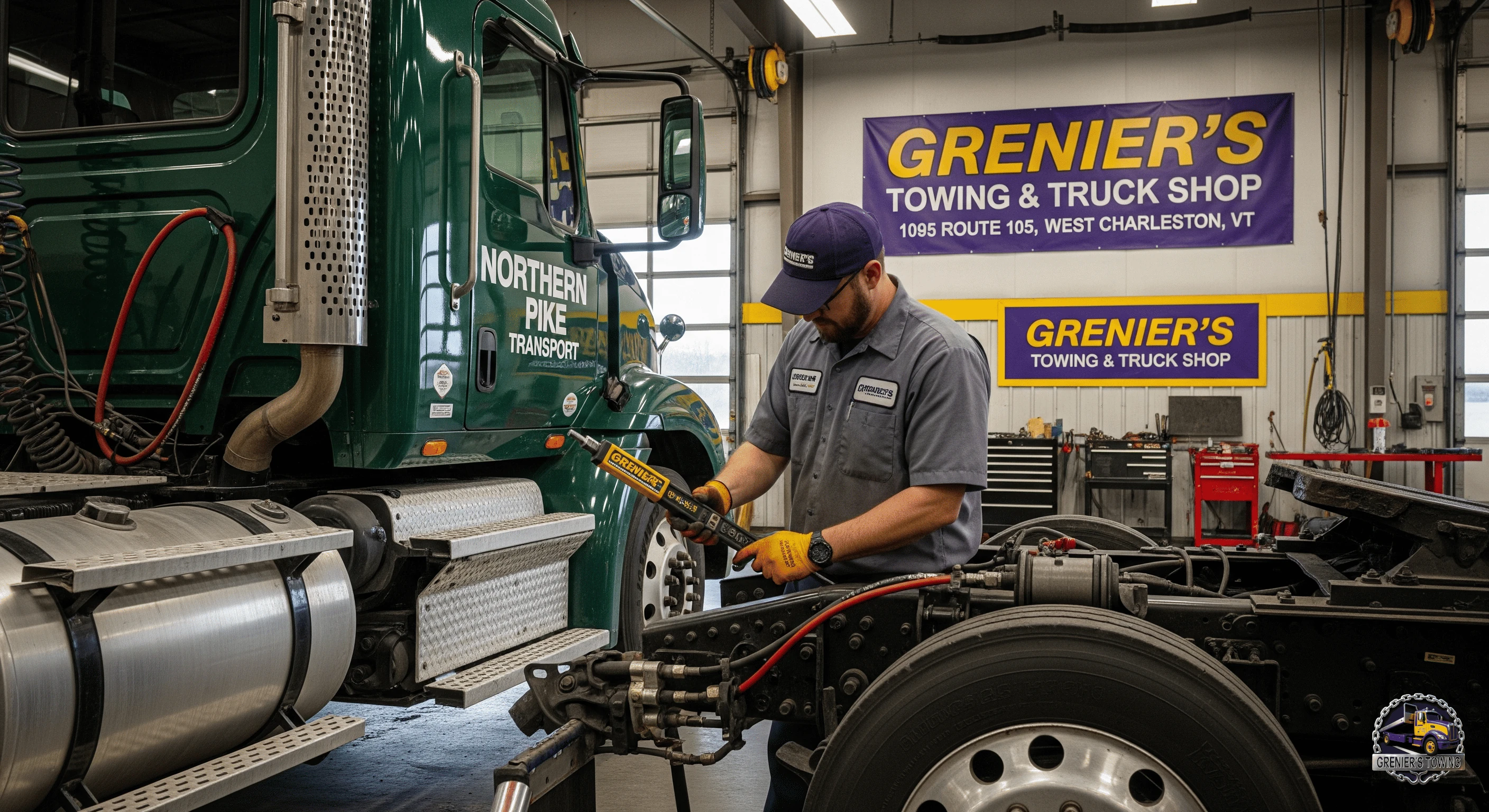 Hydraulic brake service for commercial trucks