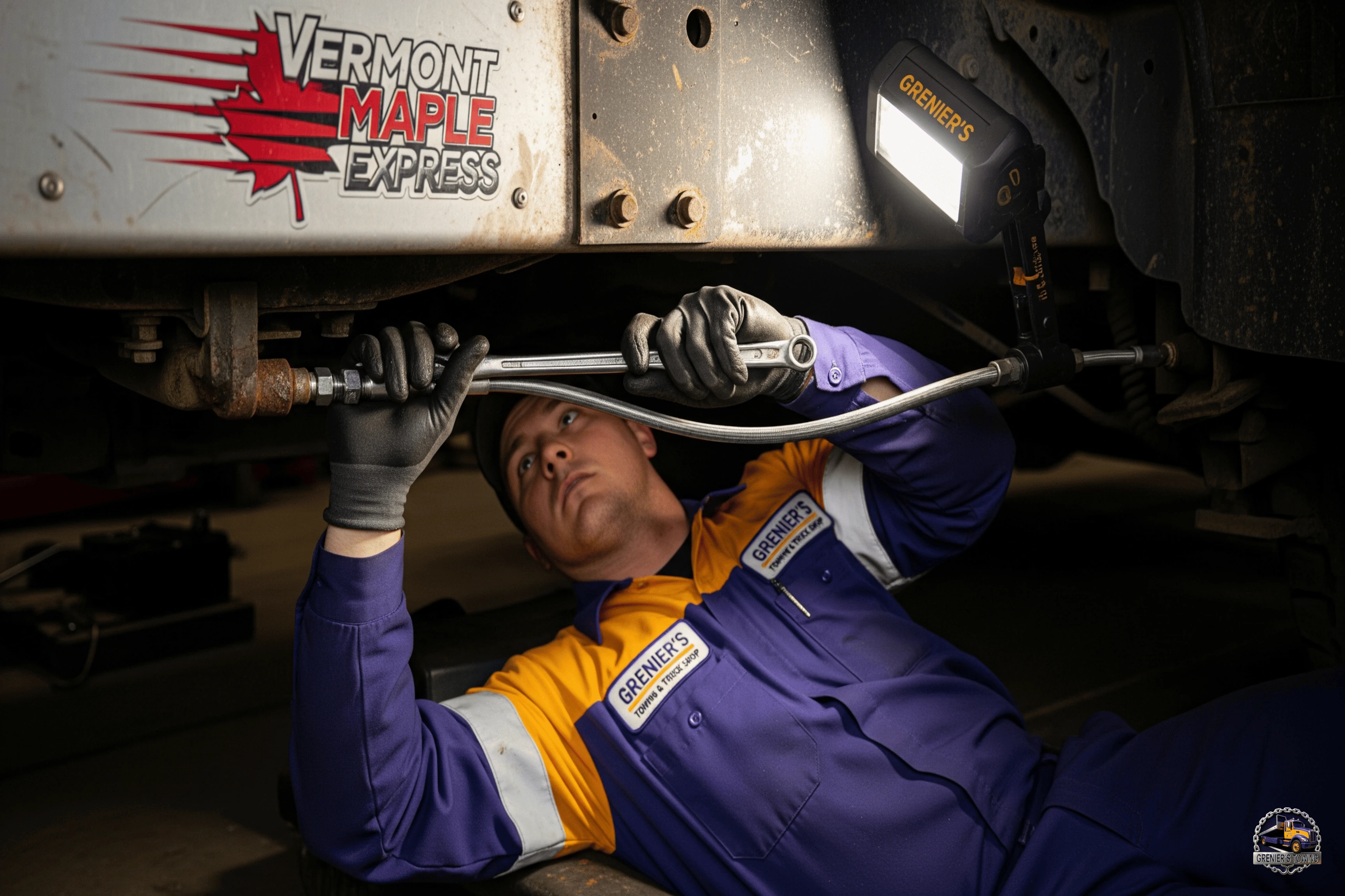 Grenier's brake line repair image