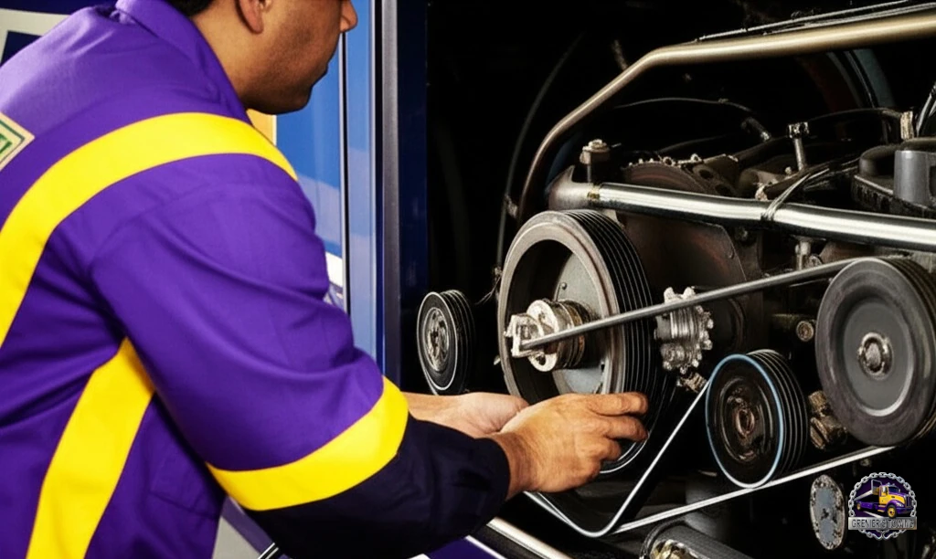 Fleet belt and hose replacement support