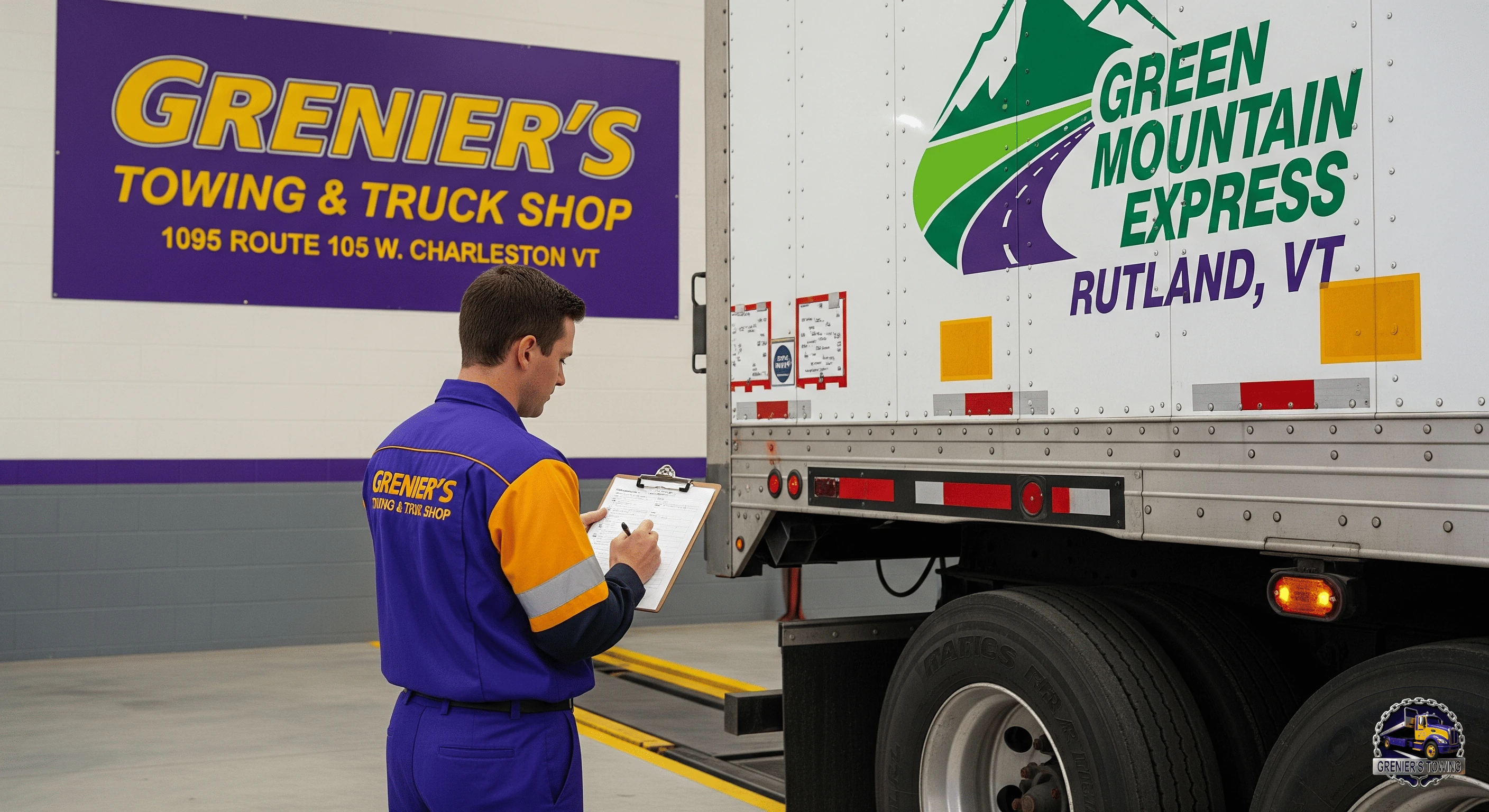 Truck brake and lighting inspection support