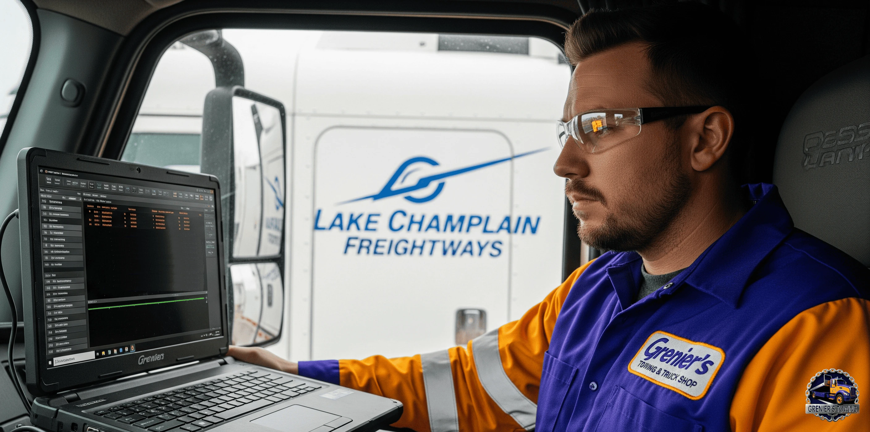 Commercial truck lighting and sensor repair