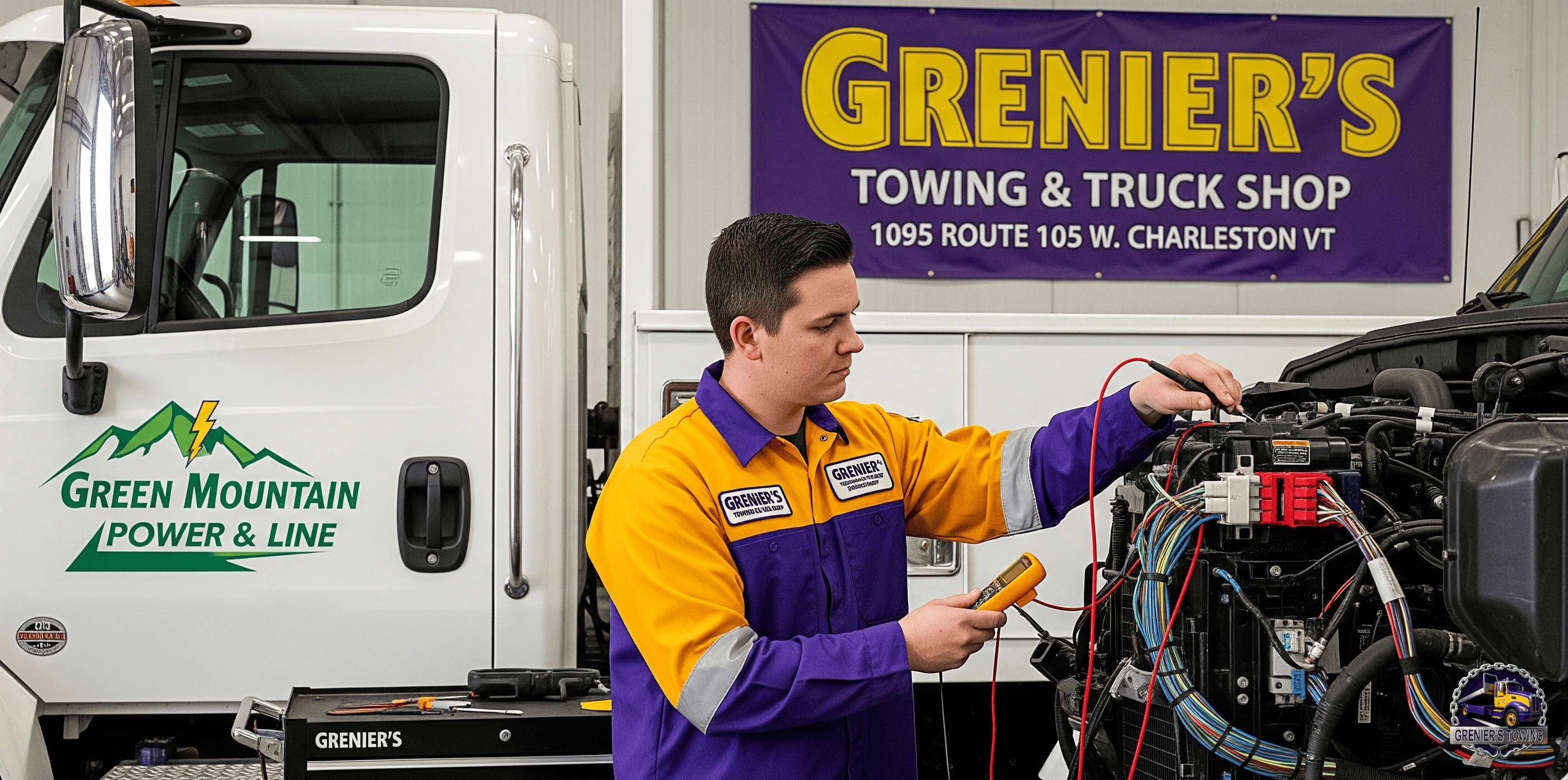 Commercial truck electrical diagnostic service