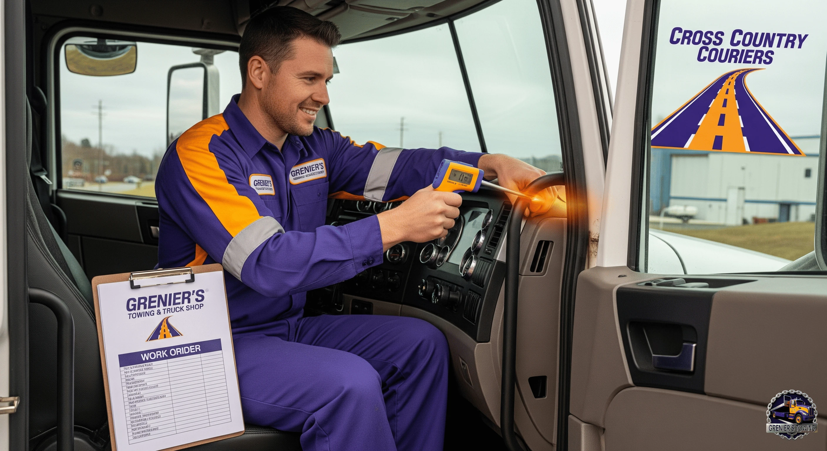 Fleet truck HVAC service support