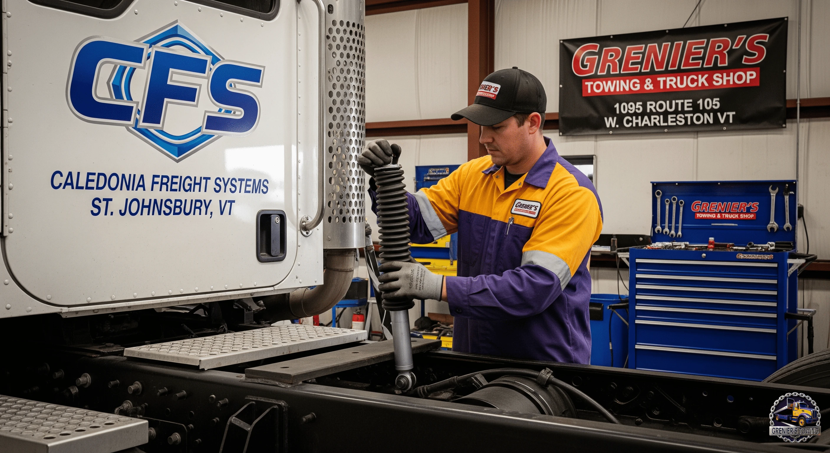 Truck air suspension repair