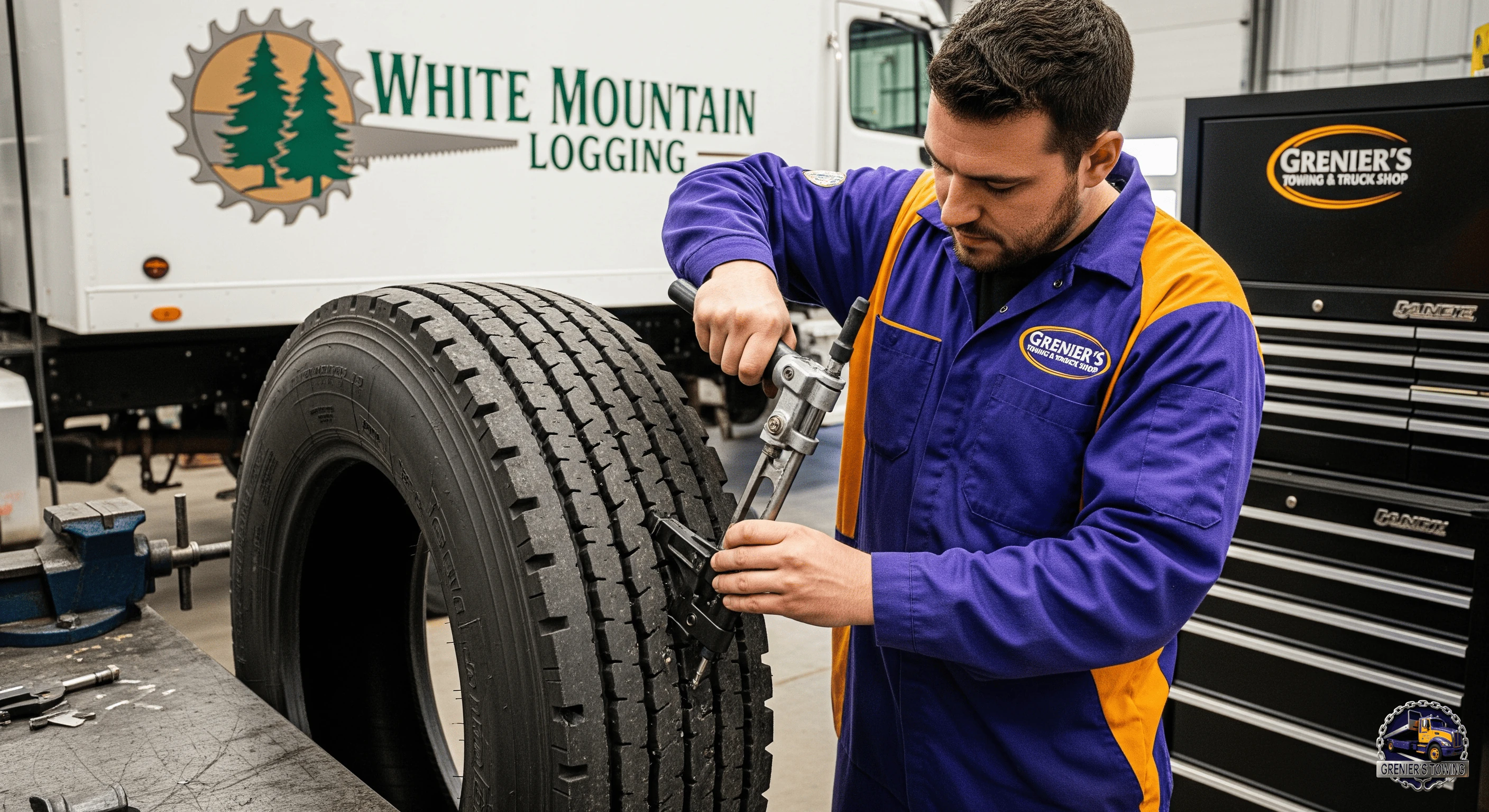 Heavy-duty truck tire replacement