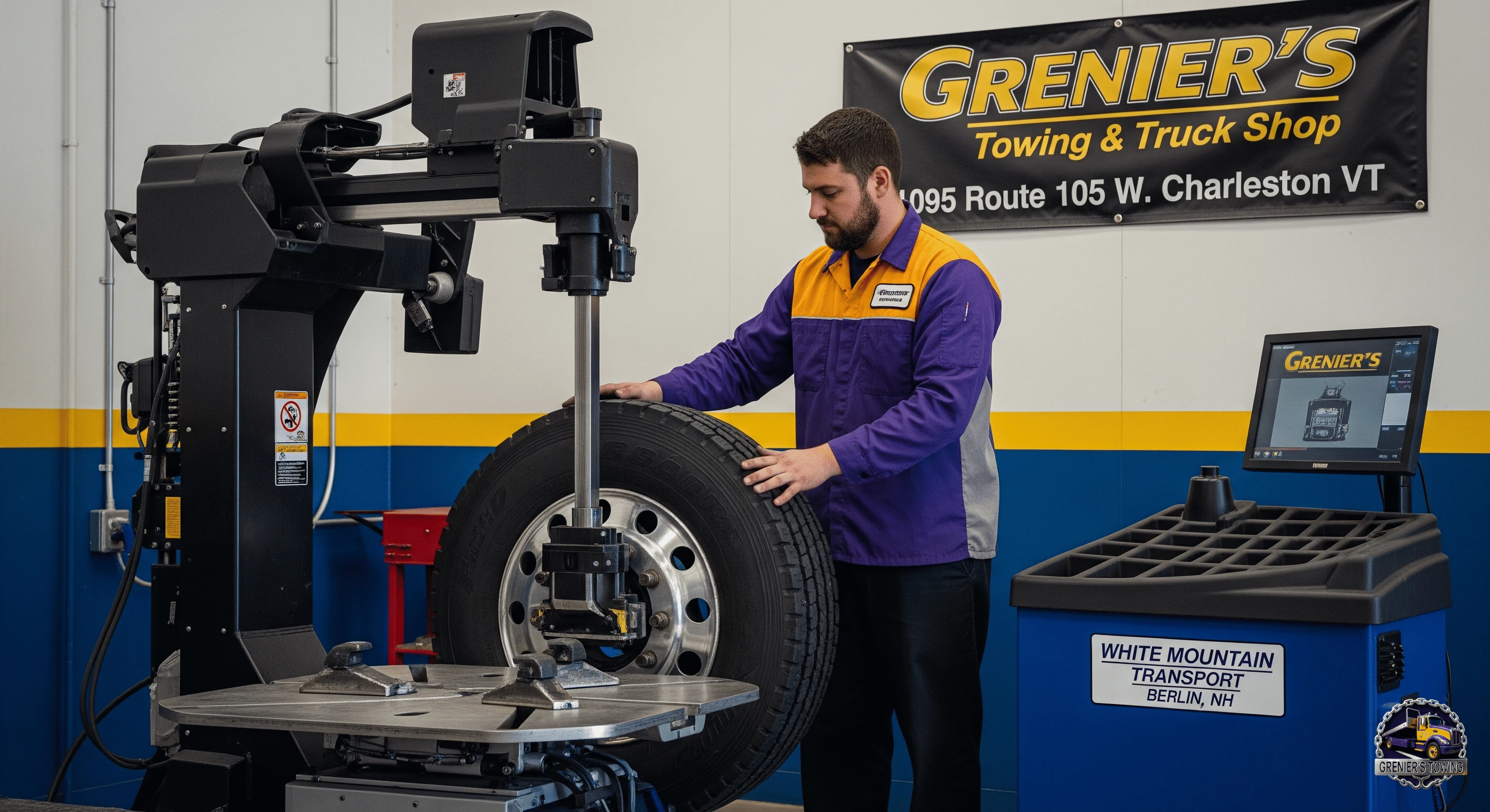 Commercial truck tire repair