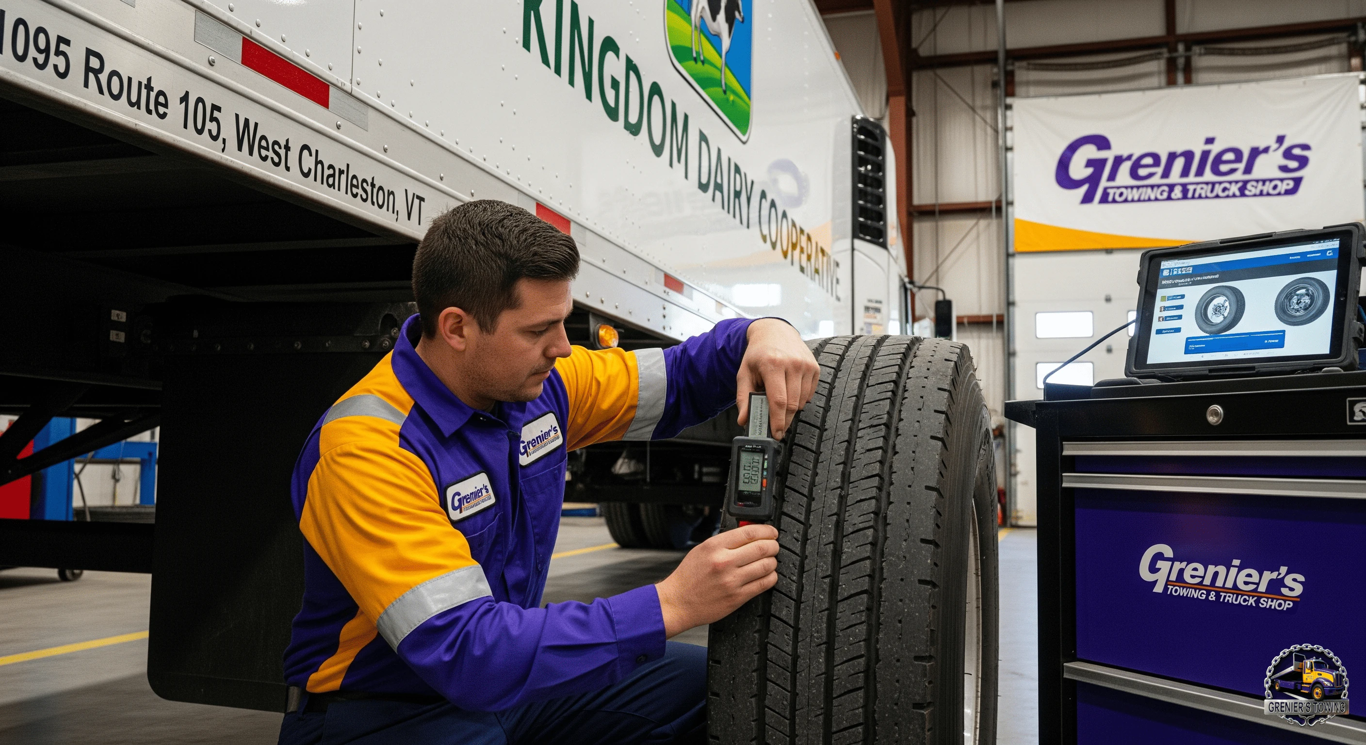 Grenier's tire inspection image