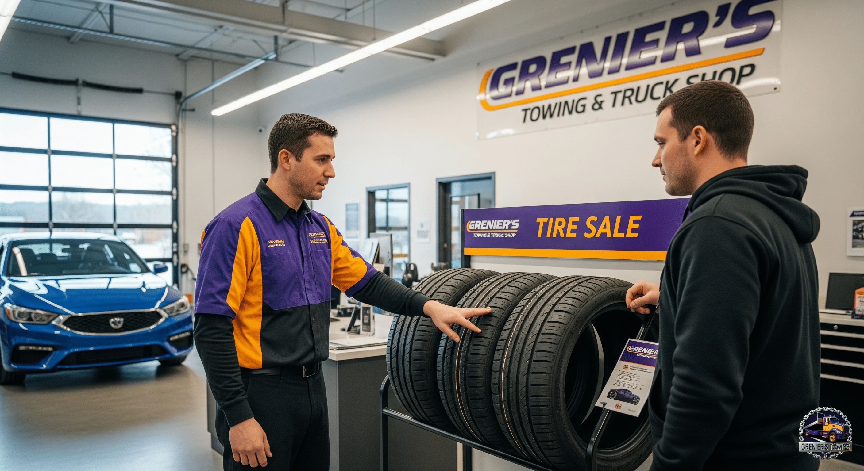 Grenier's auto tire sale image