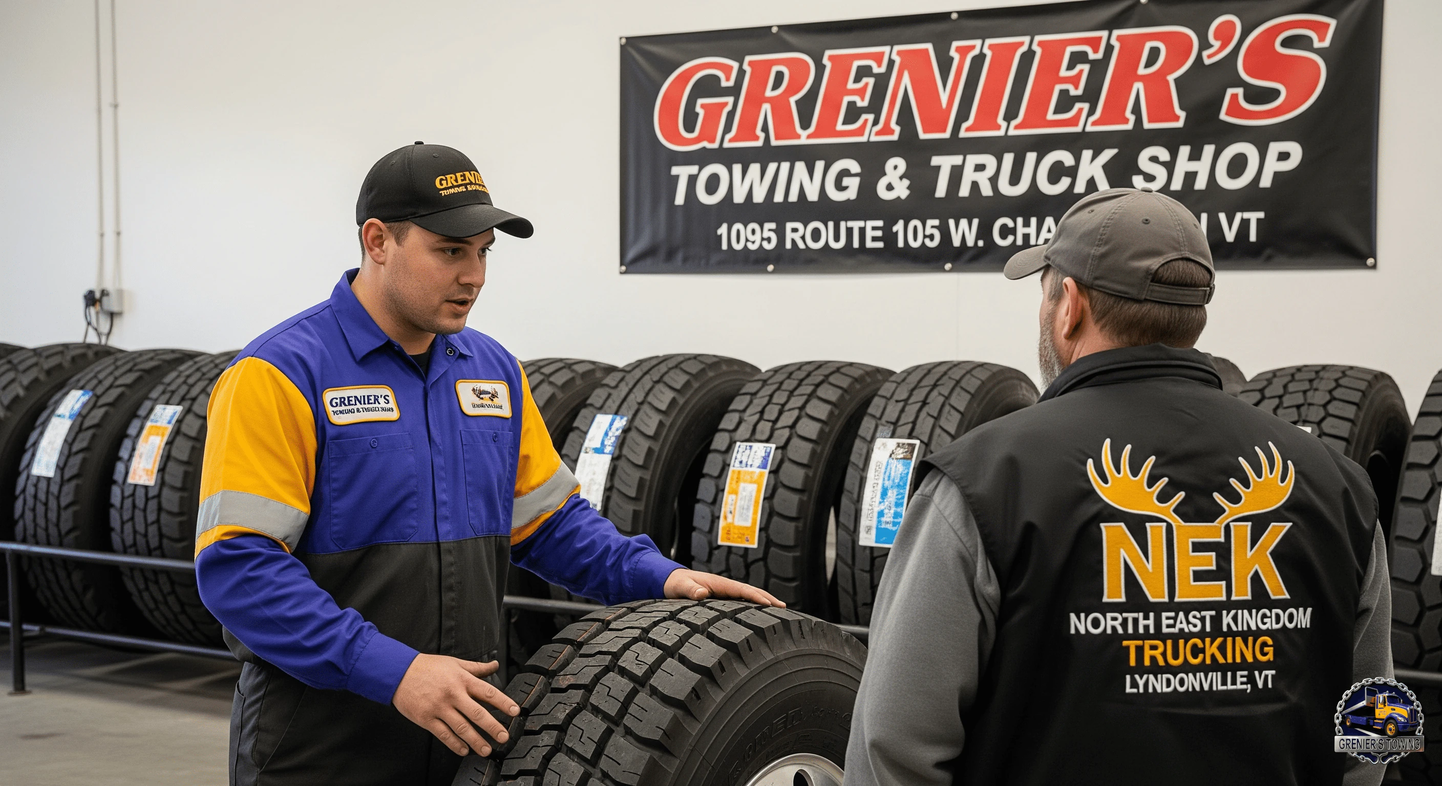 Grenier's heavy-duty tire sale image