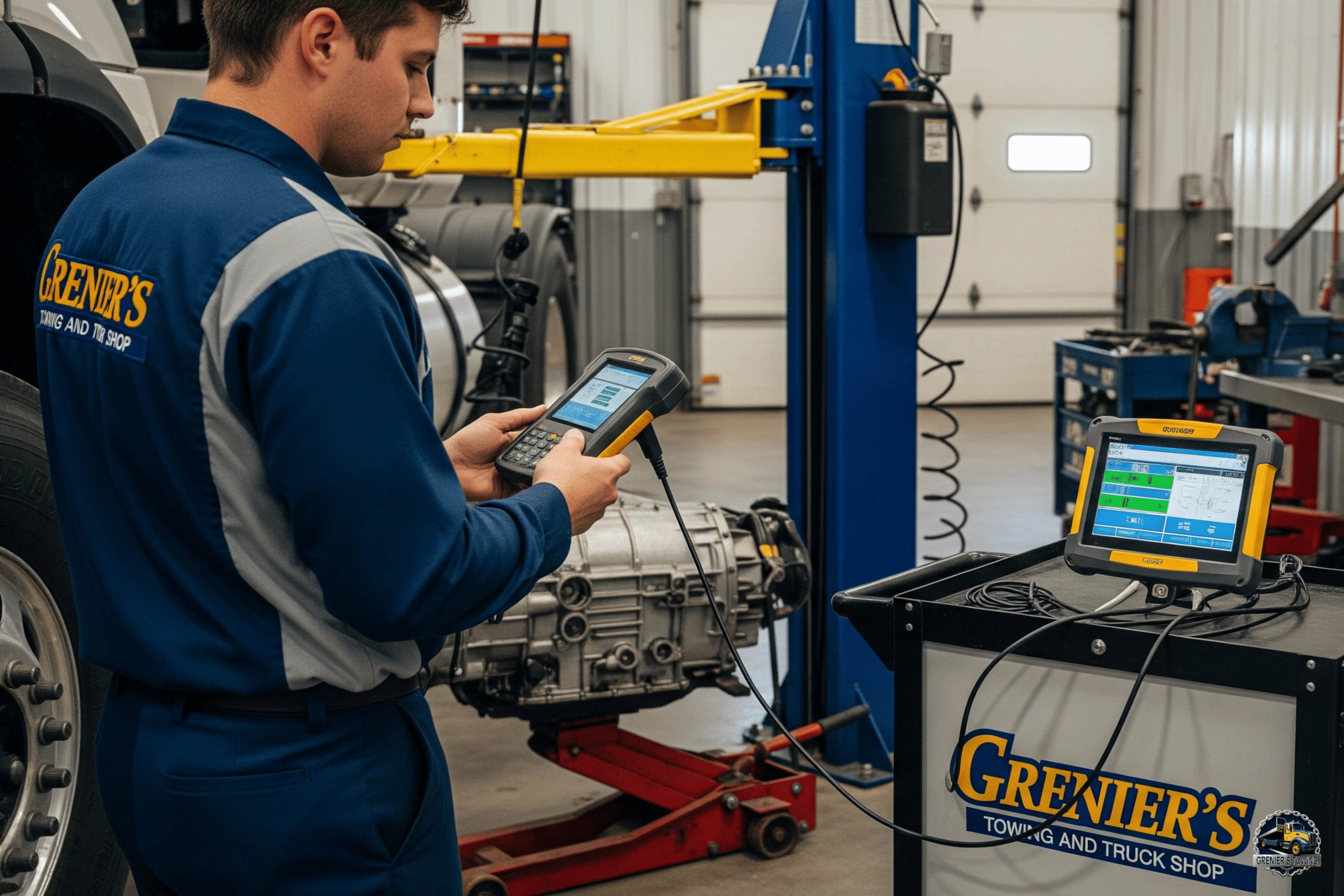 Truck transmission diagnostic service