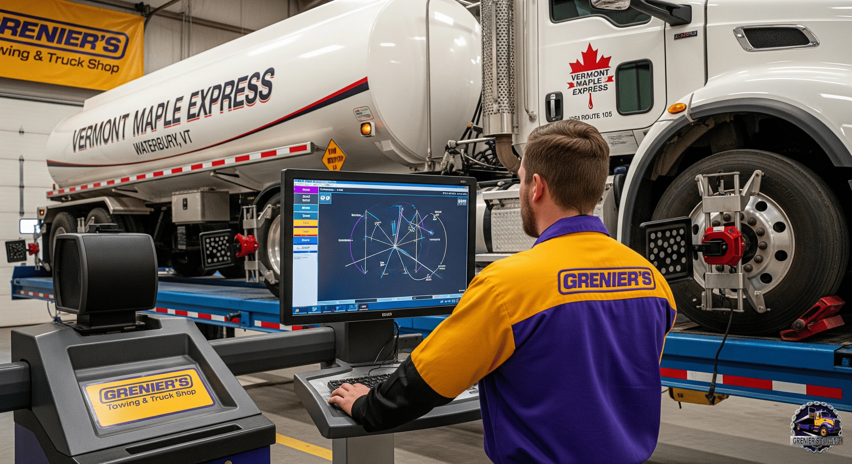 Commercial truck tire wear diagnosis
