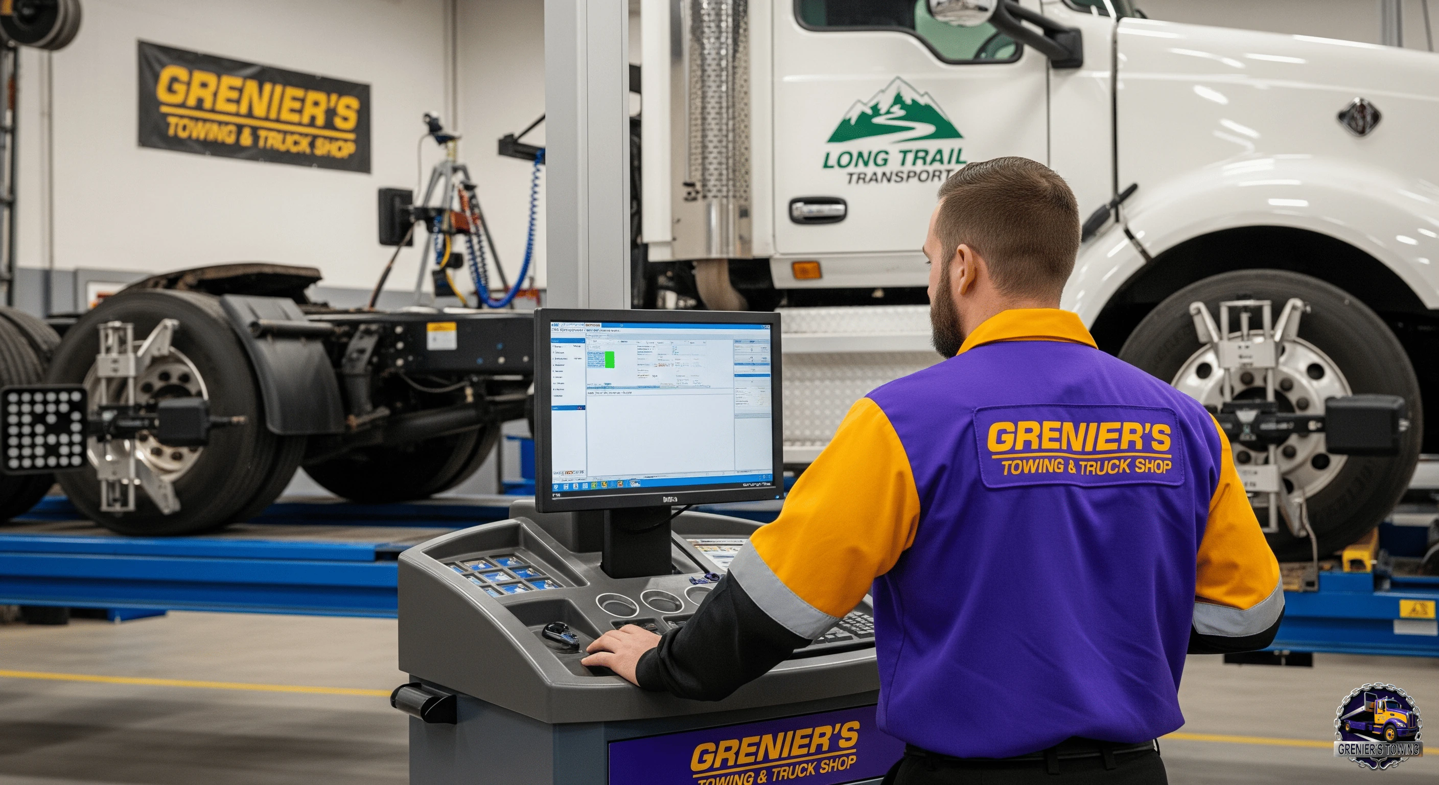 Truck wheel balancing service